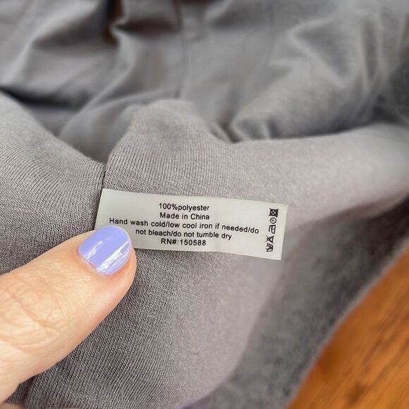 Sunidays M grey lined robe/jacket a magical house coat you want to wear in/out - Picture 3 of 9